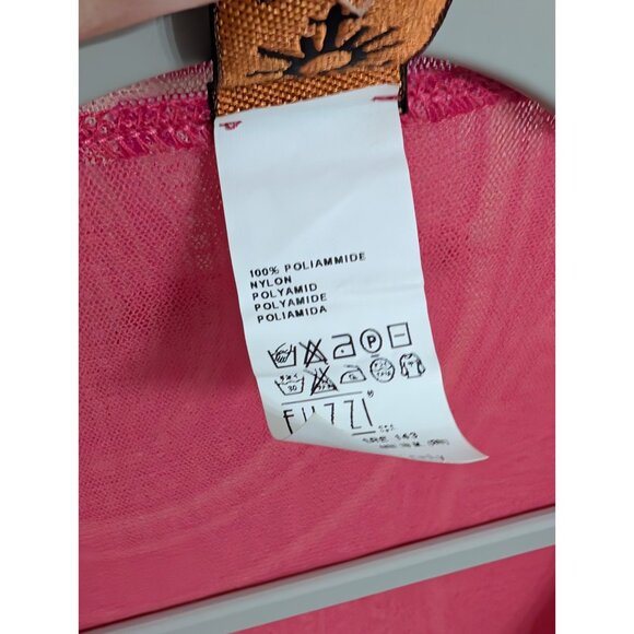 Vtg Jean Paul Gaultier Soliel Pink Tribal Tattoo Mesh Dress Cardigan S 90s Y2K - Picture 11 of 15